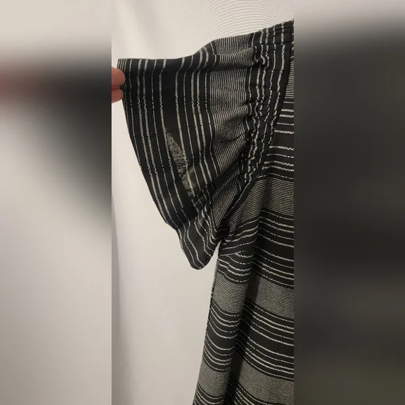 Moon River Black and White Striped Dress Size M - Picture 3 of 7